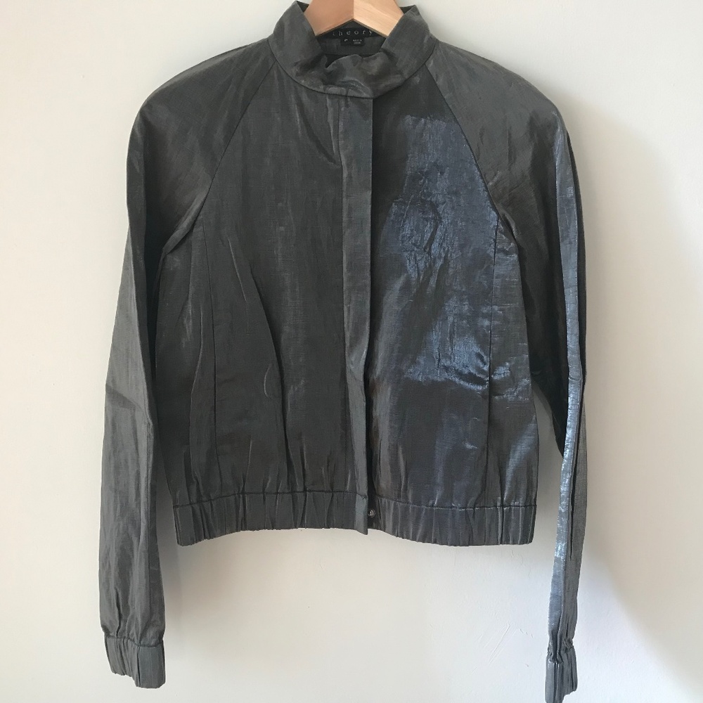 Vintage Theory Metallic Linen Jacket